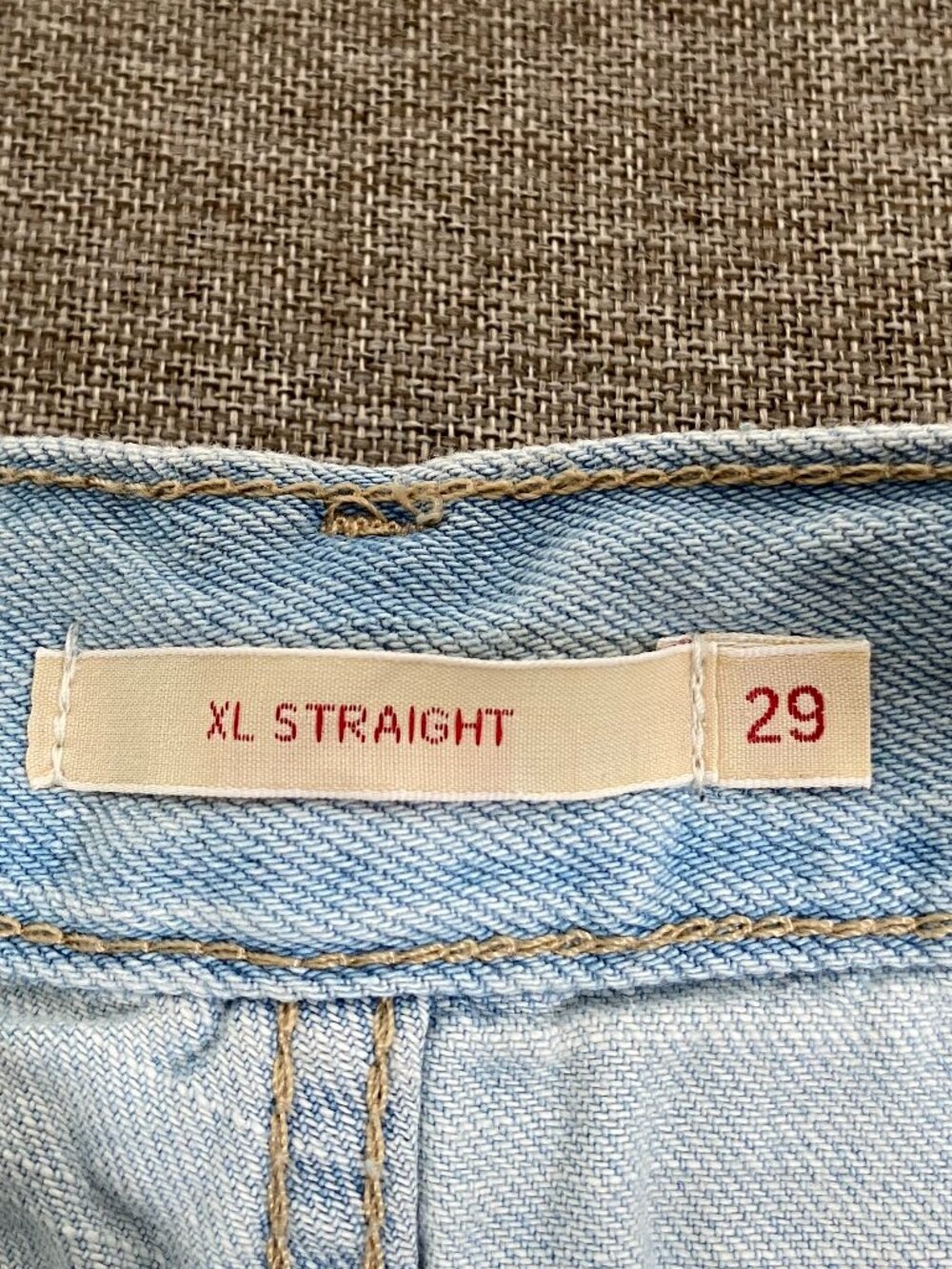 Levi's Premium XL Straight Wide Leg Jeans Women's 29 Blue Lightweight Linen NWT - Picture 7 of 16